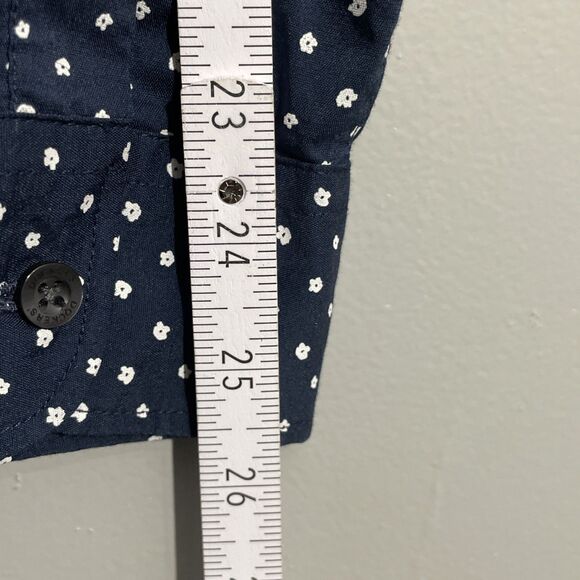 Dockers Men’s Classic Fit Long Sleeve Button Down Shirt XL Blue Floral Print - Picture 7 of 16